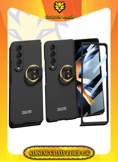 alaxy Z Fold 4 Case, Ultra-Thin Z Fold 4 Case with Ring, All-Inclusive Protective Case with Build-in Screen Protector, Shockproof Case for Samsung Galaxy Z Fold 4 5G 2022-Black