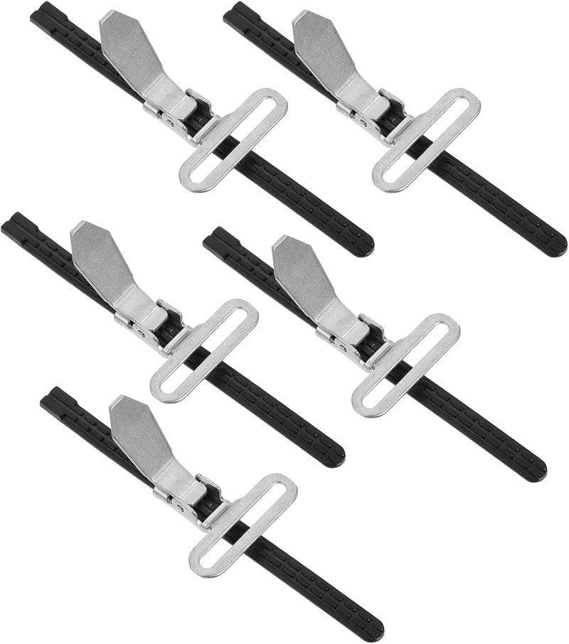 Pleated Skirt Buckles Waist Adjustment Clips 5pcs Silver-white Uniform Skirt Closure Accessories for ’ Jk School Uniforms - Image 1