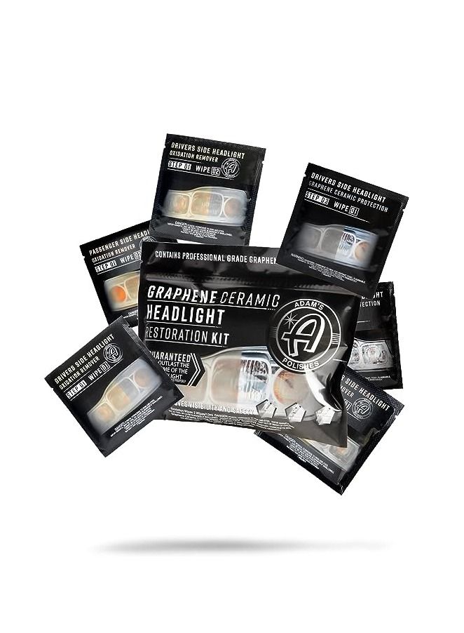 Adam's Polishes Adam's Headlight Restoration Kit - Graphene Ceramic Coating Headlight Car Detailing Kit (Standard Kit). - Image 1