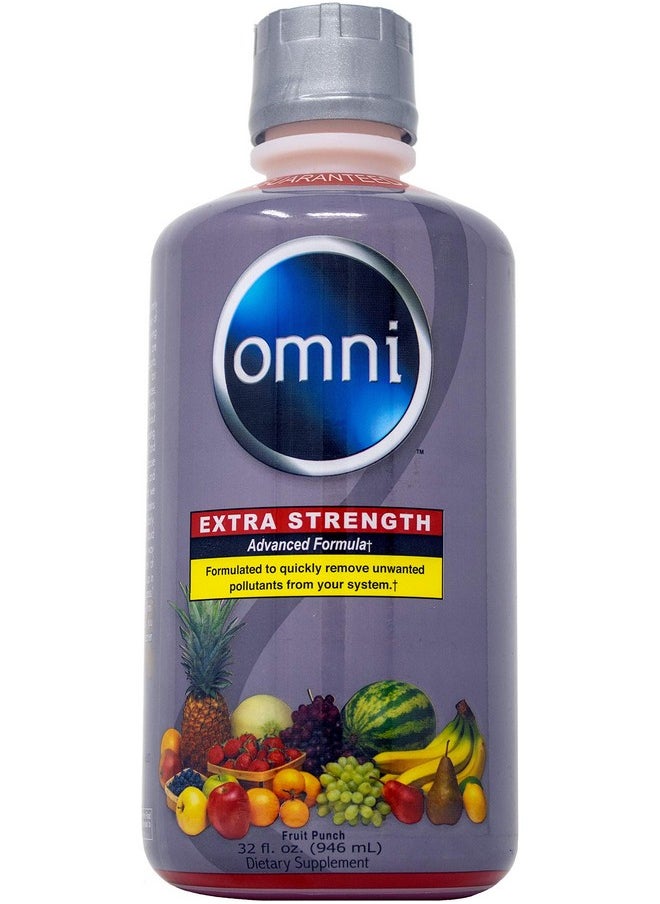 wellgenix Wellgenix Omni Cleansing Drink, Extra Strength Body Detox, Herbal Cleanse Detox Liquid, Flush Your System, Fruit Punch Flavor, 32 Fl Oz, Premium Detox Support Supplement  - Image 1