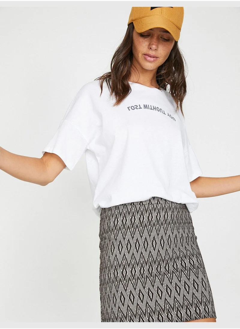 KOTON Patterned Skirt