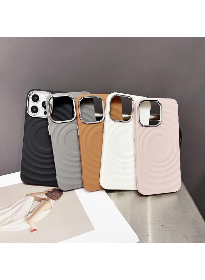 Zaboon Case For iPhone 12 Wave MagSafe Silver Lens Frame TPU Phone Case - Image 2