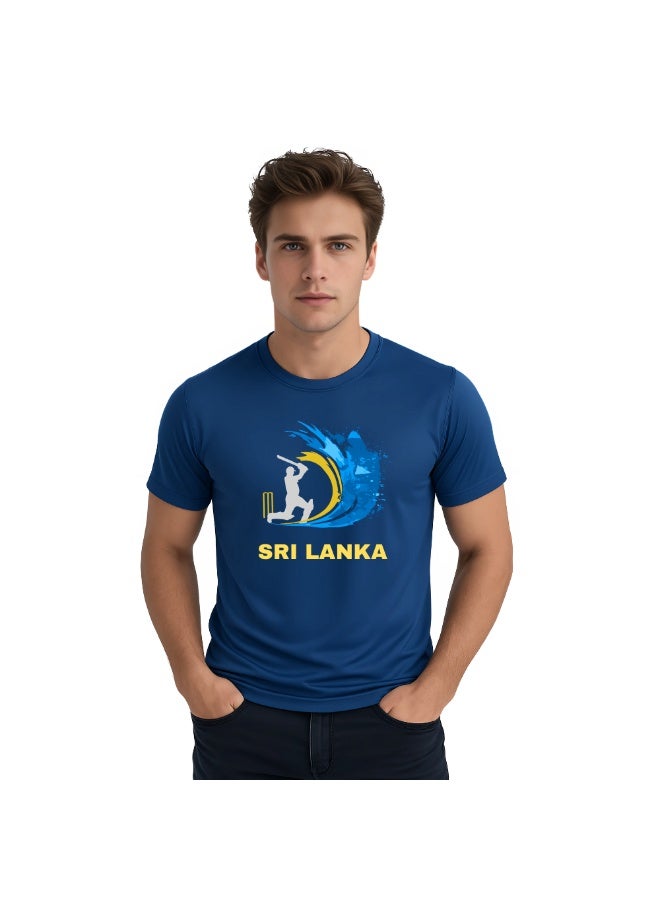 Sri Lanka Cricket Dry Fit T-Shirt For Men | Lightweight Half Sleeve Round Neck Jersey | Ideal For Sports, Training & Casual Wear - Image 1