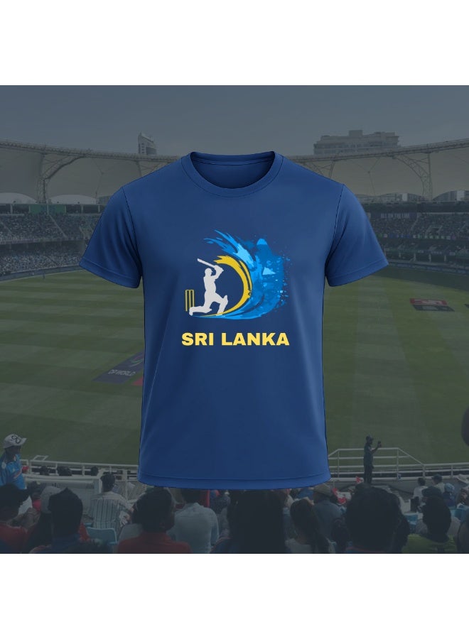 Sri Lanka Cricket Dry Fit T-Shirt For Men | Lightweight Half Sleeve Round Neck Jersey | Ideal For Sports, Training & Casual Wear - Image 2
