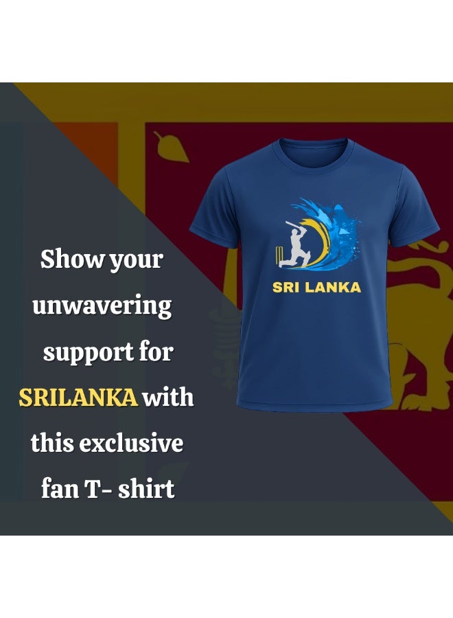 Sri Lanka Cricket Dry Fit T-Shirt For Men | Lightweight Half Sleeve Round Neck Jersey | Ideal For Sports, Training & Casual Wear - Image 4