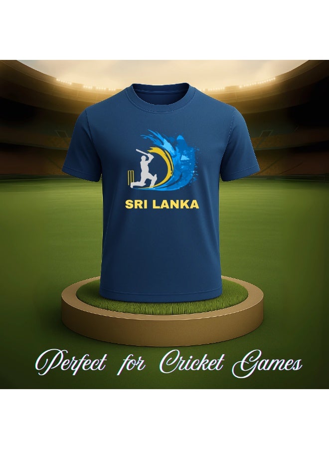 Sri Lanka Cricket Dry Fit T-Shirt For Men | Lightweight Half Sleeve Round Neck Jersey | Ideal For Sports, Training & Casual Wear - Image 5
