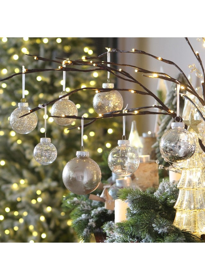 Sea Team مجموعة زينة ملونة ولامعة مطلية بحجم 60 مم/2.36 بوصة لشجرة عيد الميلاد - 30 قطعة - Image 2