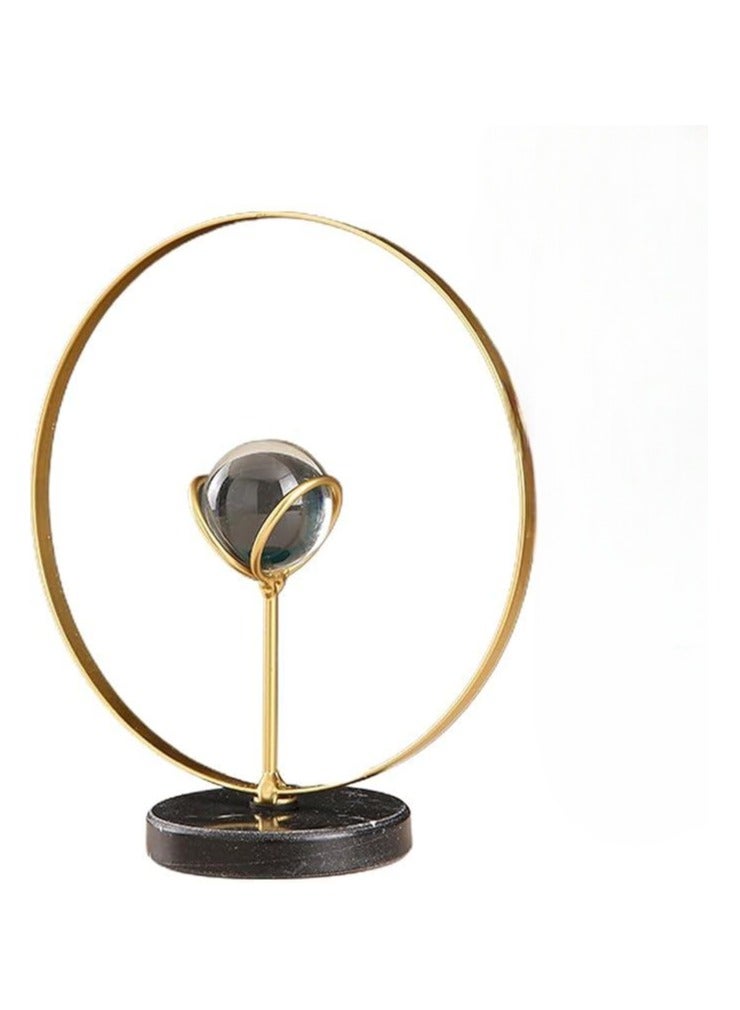 Exquisite design of circle crystal holder, exquisite imported product, high quality sturdy and durable metal plate, gold plated  - Image 2