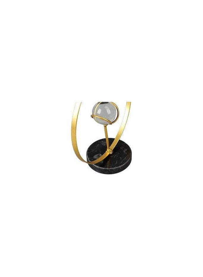 Exquisite design of circle crystal holder, exquisite imported product, high quality sturdy and durable metal plate, gold plated  - Image 3