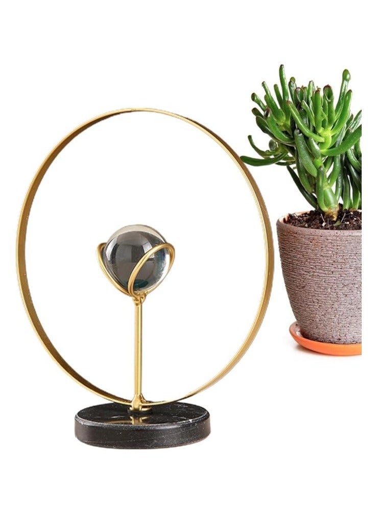 Exquisite design of circle crystal holder, exquisite imported product, high quality sturdy and durable metal plate, gold plated  - Image 1