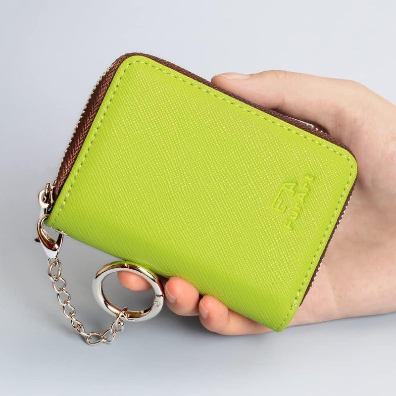 FurArt Zipper Wallet Women, RFID Blocking Credit Card Wallet, Business Card Holder, Compact Size KeyChain Wallet - Image 4