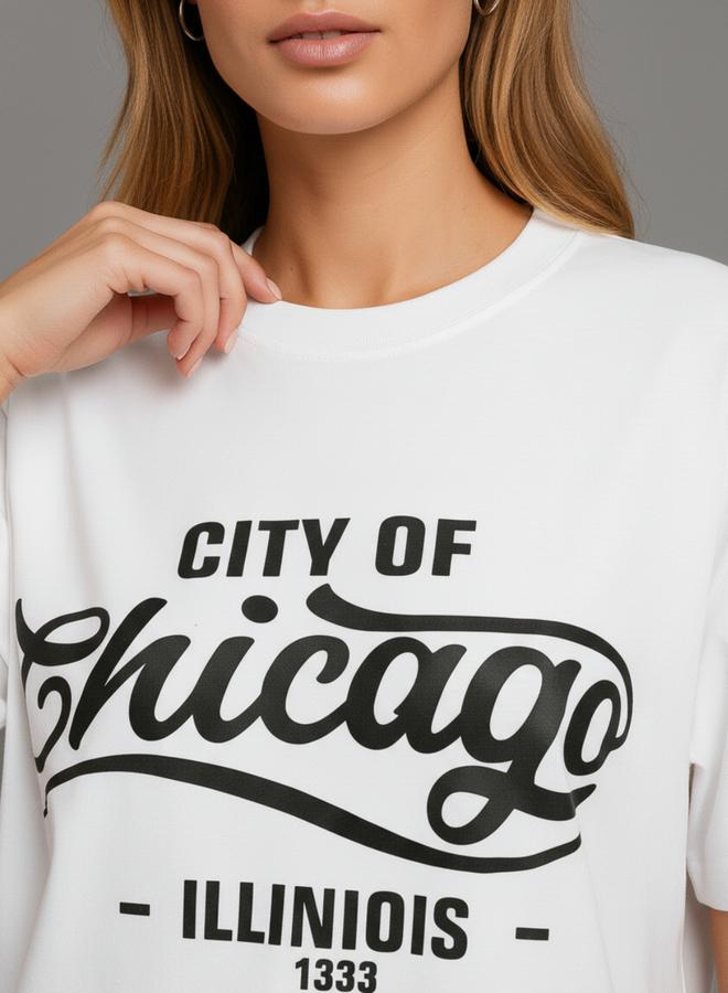 PAUSE Women White Graphic Print Regular Fit T-Shirt - Image 5