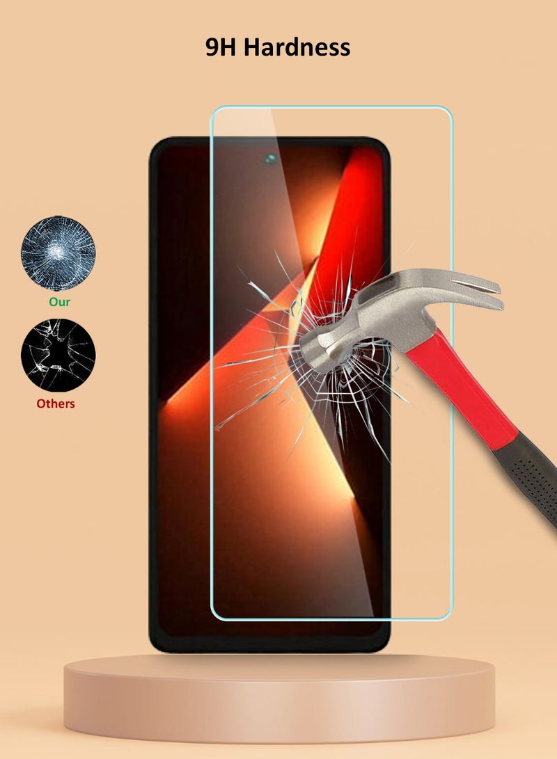 Techie واقي شاشة زجاجي مقوى عالي الدقة لهاتف Tecno Pova 5 - مضاد للانعكاس ومضاد للفقاعات، صلابة 9H 0.33 مم، حواف مستديرة، سهل التركيب - Image 3