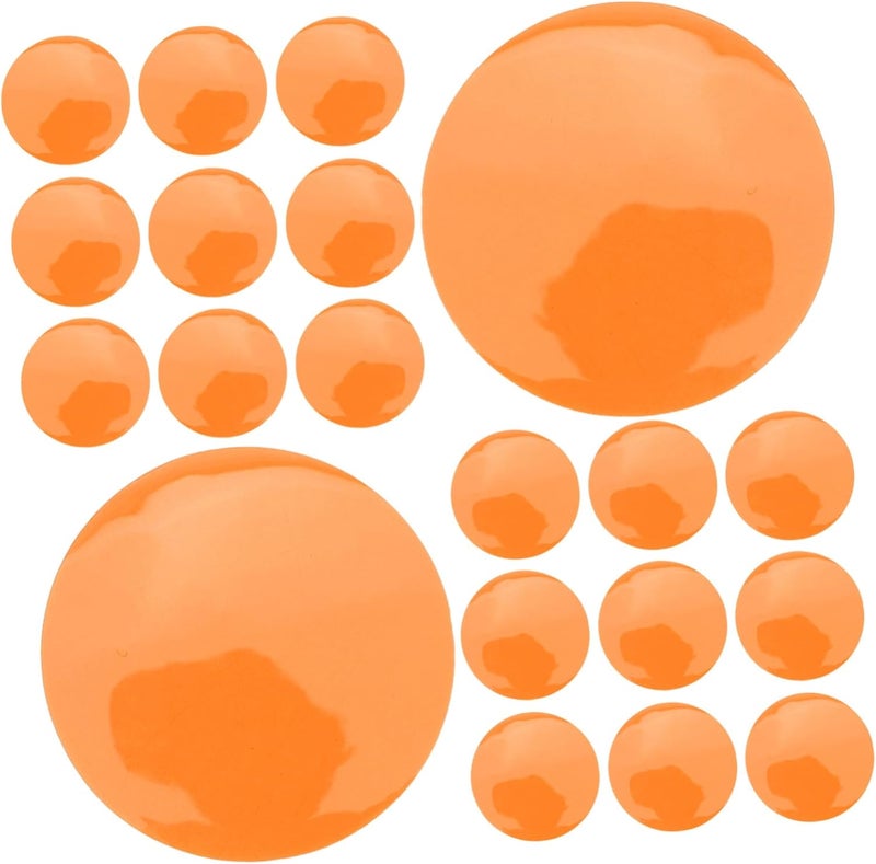 Healeved 20pcs Warm Light Filter Stickers, Self-Adhesive Correction Gel Sheets for LED Spotlights and Video Lighting, 10cm Round Diffuser Film for Home Ambient and Photography Lighting - Image 1