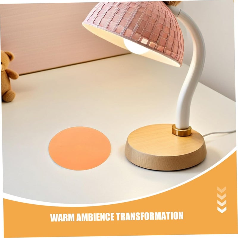 Healeved 20pcs Warm Light Filter Stickers, Self-Adhesive Correction Gel Sheets for LED Spotlights and Video Lighting, 10cm Round Diffuser Film for Home Ambient and Photography Lighting - Image 3