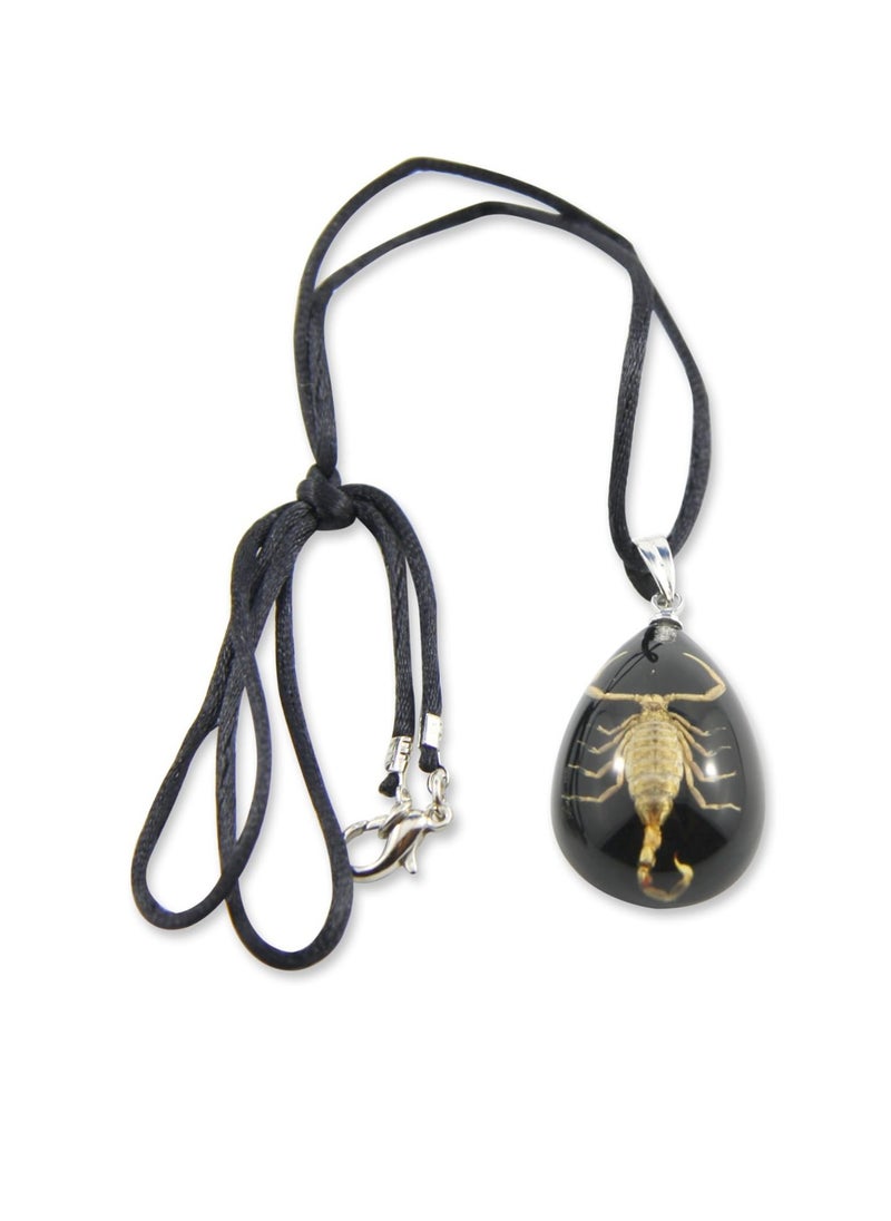 REALBUG - Gold Scorpion Necklace, Black, Small - Image 1