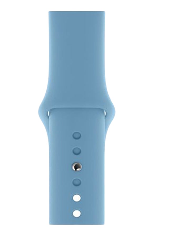 Alyashmac Solid Replacement Band For Apple Watch Series 5/4/3/2/1 Cornflower - Image 1