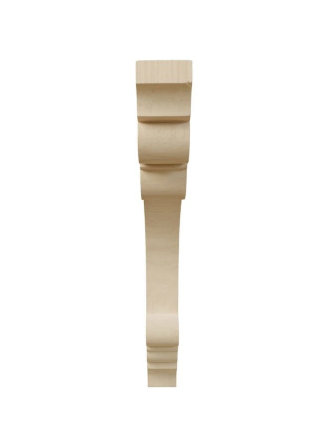 Ekena Millwork CORW02X10X12ELRW Ellis Wood Corbel, 1 1/2"W x 10"D x 12"H, Rubberwood - Image 2