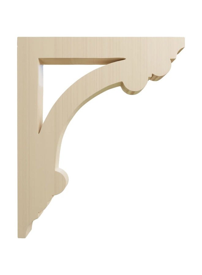 Ekena Millwork CORW02X10X12ELRW Ellis Wood Corbel, 1 1/2"W x 10"D x 12"H, Rubberwood - Image 3