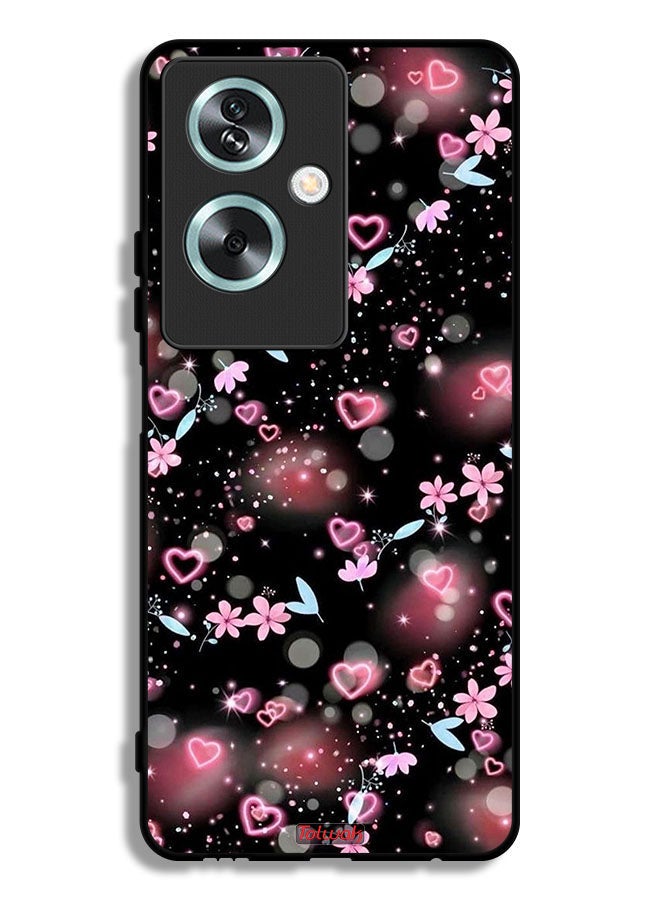 Tolwak Oppo A2 Protective Case Cover Small Hearts And Flowers - Image 1