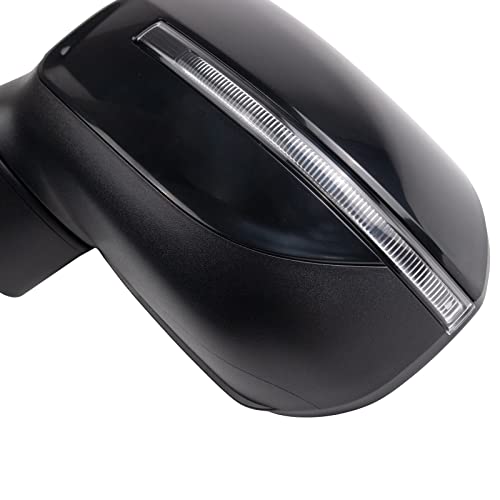 TRQ Left Driver Side Power Heated Mirror Smooth Black Paint to Match Compatible with 2020-2022 Kia Telluride KI1320240 - Image 5