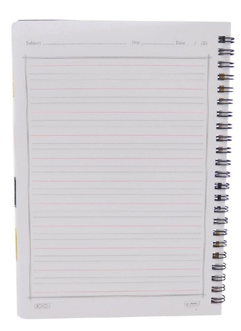 ROCO - 6 Piece English Notebook Of 60 Sheets A5 Multi-shape And Multicolor Cover - Image 1