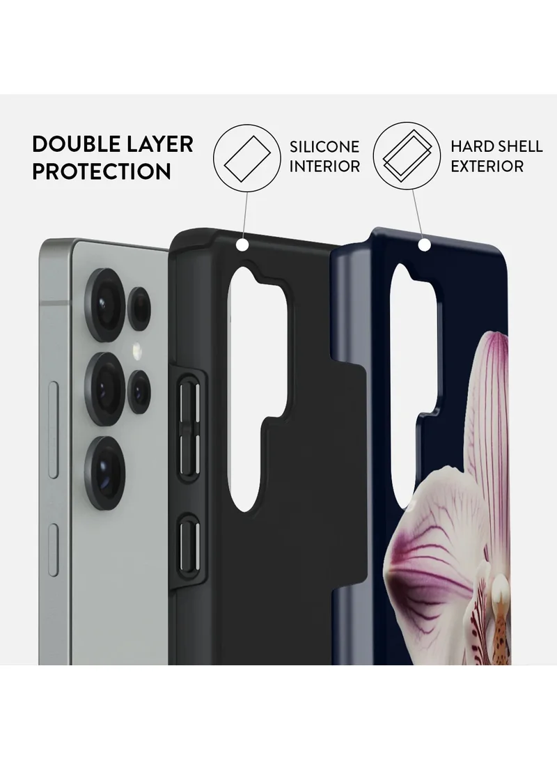 BURGA Samsung Galaxy S25 Ultra Mobile Phone Case Hybrid 2 Layer Hard Shell Silicone Protective Case, Scratch Resistant Shockproof Cover,Nector