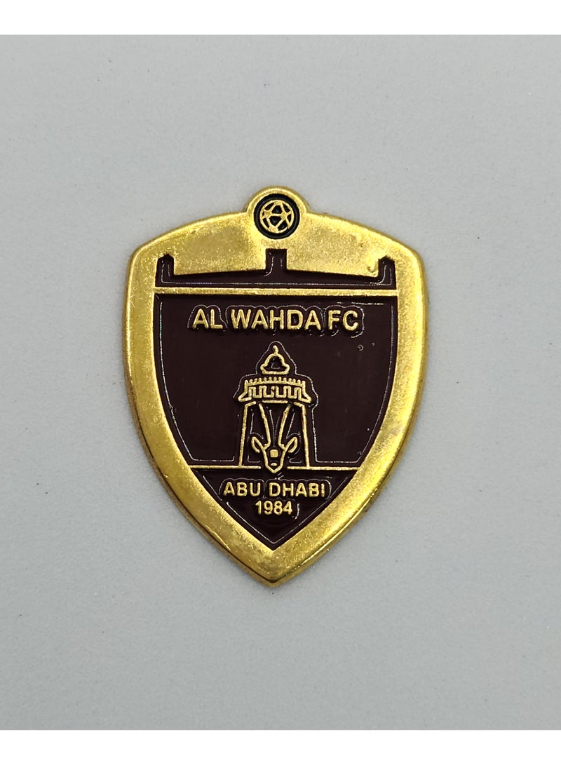 اكنور ملصق معدني مخصص لشعار نادي الوحدة - معدن عالي الجودة للهواتف المحمولة والسيارات وأجهزة الكمبيوتر المحمولة والملحقات - Image 1