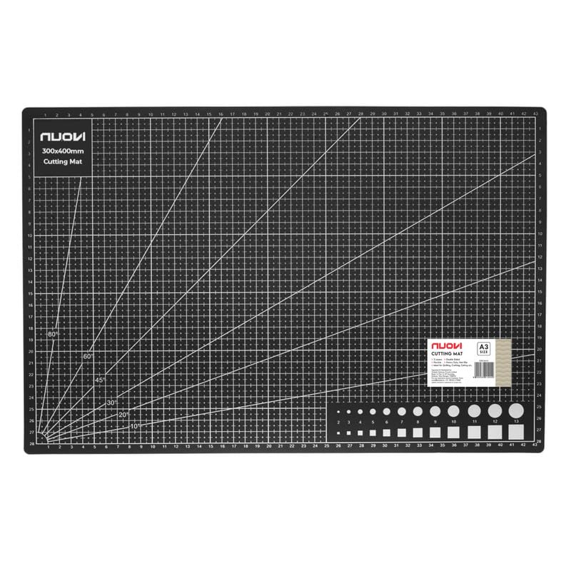 NUOVI A3 Cutting Mat | Self-Healing & 3-Layerd Cutting Sheet | Flexible, Double Sided Sheet & Waterproof | Ideal for Crafts, Sewing, Quilting, Fabric, Scrapbooking & Art Project - Image 1
