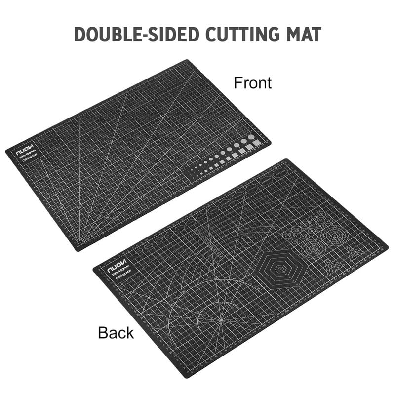 NUOVI A3 Cutting Mat | Self-Healing & 3-Layerd Cutting Sheet | Flexible, Double Sided Sheet & Waterproof | Ideal for Crafts, Sewing, Quilting, Fabric, Scrapbooking & Art Project - Image 2