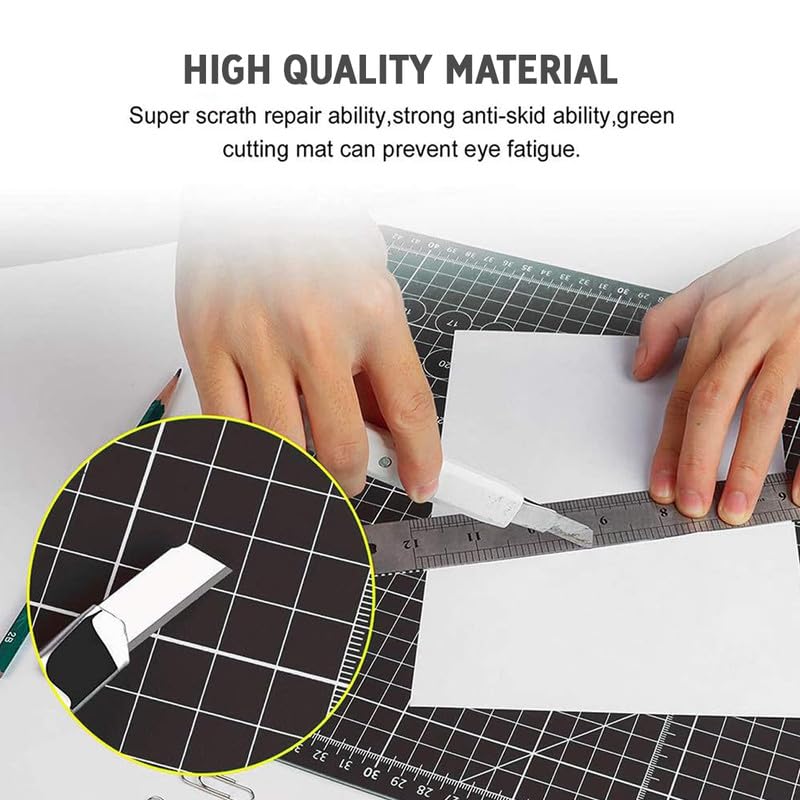 NUOVI A3 Cutting Mat | Self-Healing & 3-Layerd Cutting Sheet | Flexible, Double Sided Sheet & Waterproof | Ideal for Crafts, Sewing, Quilting, Fabric, Scrapbooking & Art Project - Image 5