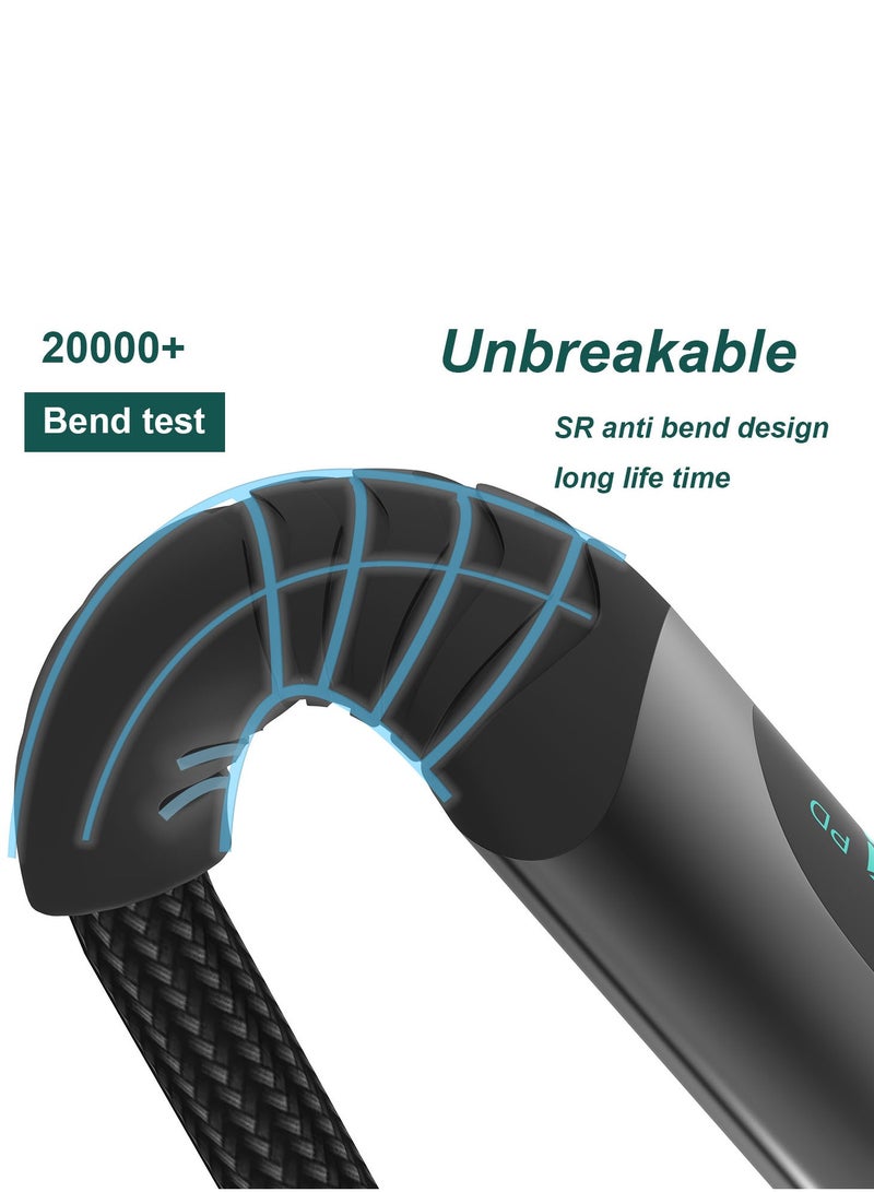 general USB-C to USB-C Cable - 100W Fast Charging Type-C Charging Cable with LED Display - Type-C to Type-C Cable - Image 4