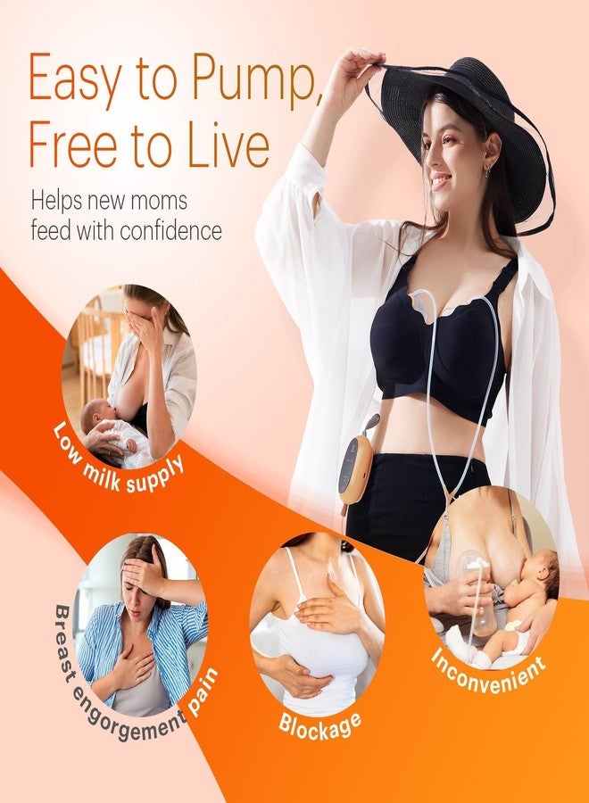 Horigen Upgraded Wearable Hands Free Breast Pump: D6 Portable Low Noise Breastfeeding Pumps with 3 Modes & 9 Levels & Memory Function | Leak-Proof Double-Seal Design | Strong Suction 15/17/21/25mm Flange - Image 4