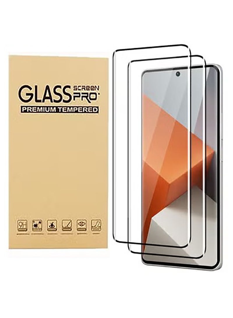 2 Pack Screen Protector for  Redmi Note 13 Pro+/Redmi Note 13 Pro Plus 5G with Camera Lens Protector, Tempered Glass Film,High Definition Clear Scratch Resistant,Bubble-Free - Image 1