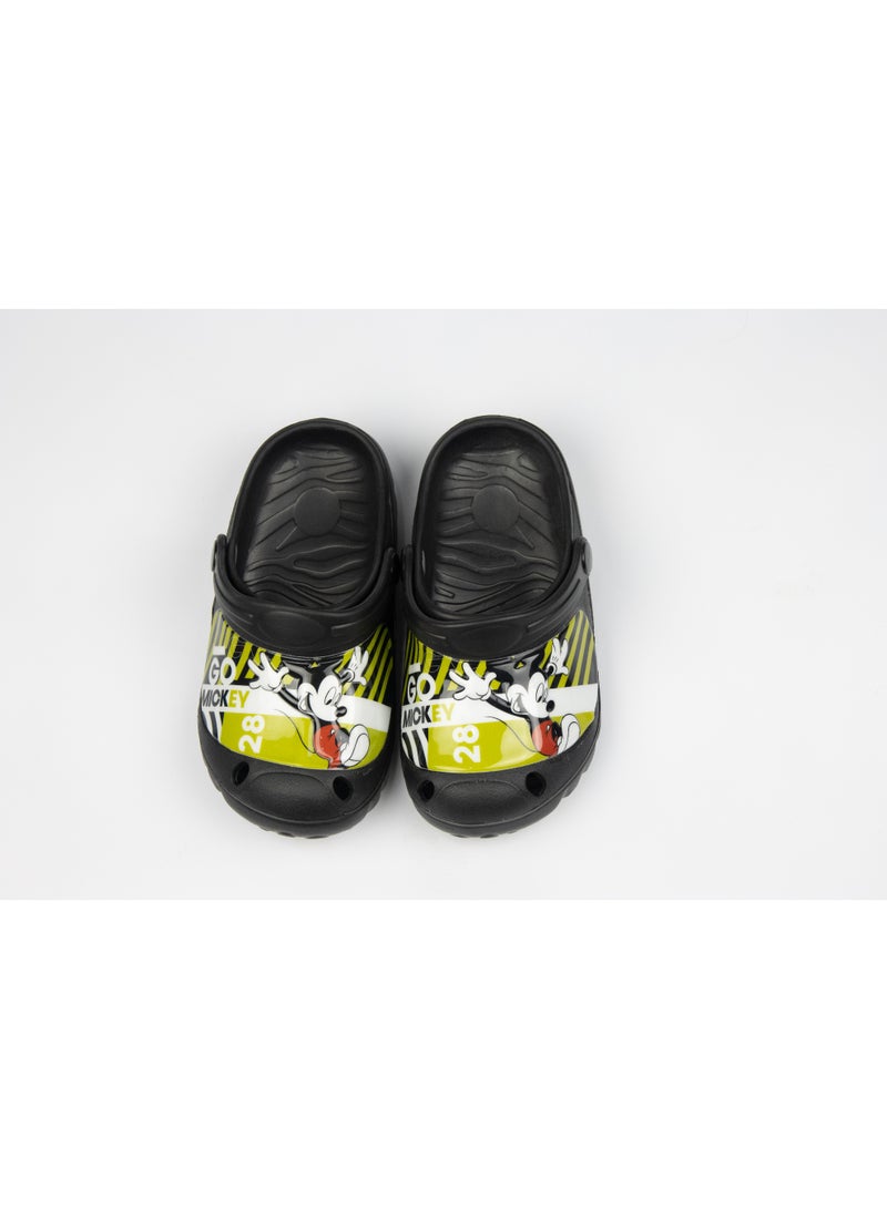 ميكي ماوس صندل للأطفال خفيف الوزن ومريح سهل الارتداء - أسود - Image 1