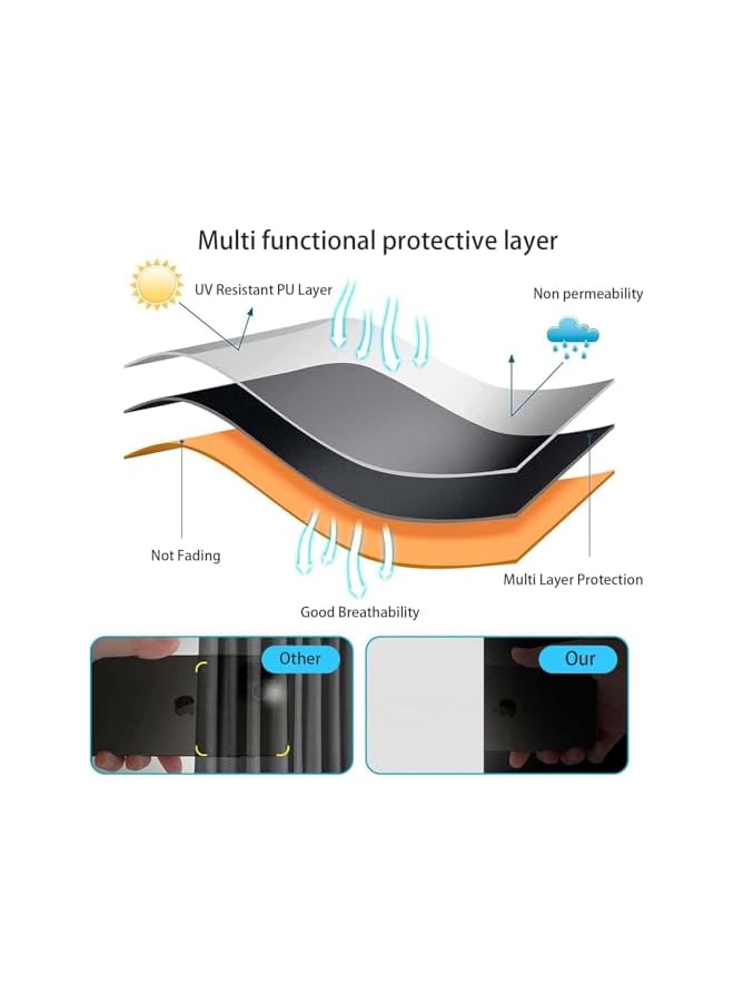 The Bros Blackout Blinds Portable Blackout Blinds,Temporary Blackout,Bedroom Blackout Window Coverings,Easy to Stick,No Drill Blackout Blinds,Portable Blackout Blinds for Home Office Bedroom(145*200CM) - Image 4