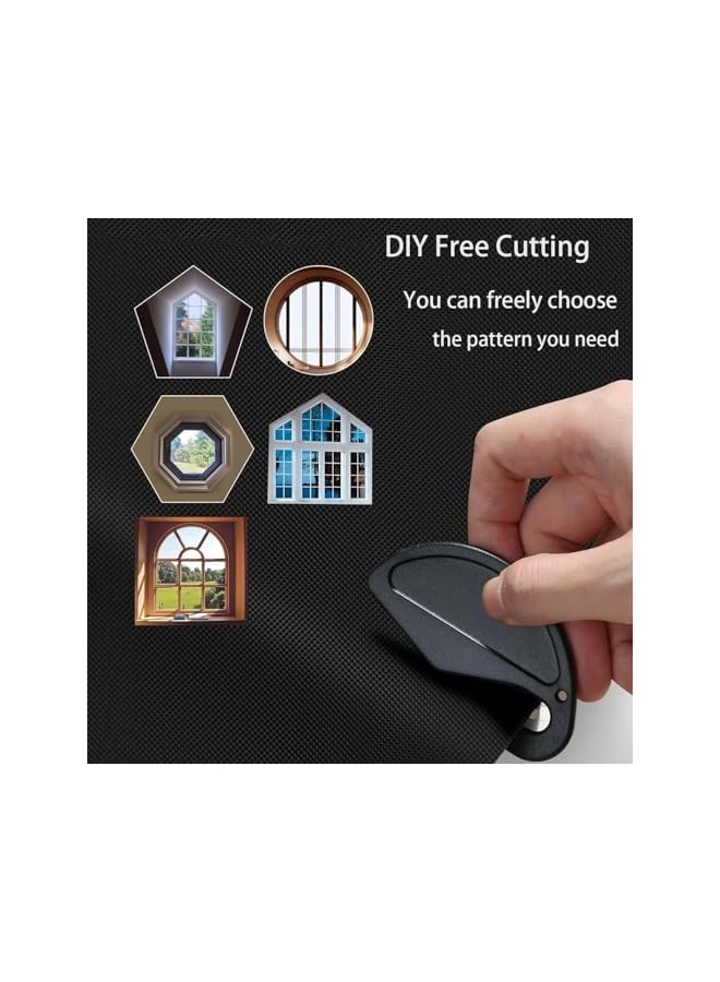 The Bros Blackout Blinds Portable Blackout Blinds,Temporary Blackout,Bedroom Blackout Window Coverings,Easy to Stick,No Drill Blackout Blinds,Portable Blackout Blinds for Home Office Bedroom(145*200CM) - Image 5