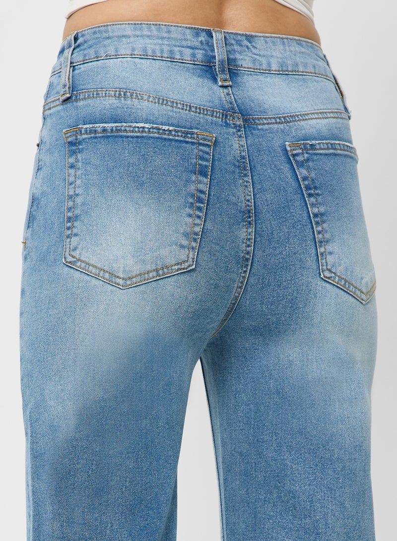 جينجر جينز بخصر مرتفع وغسلة متوسطة - Image 5