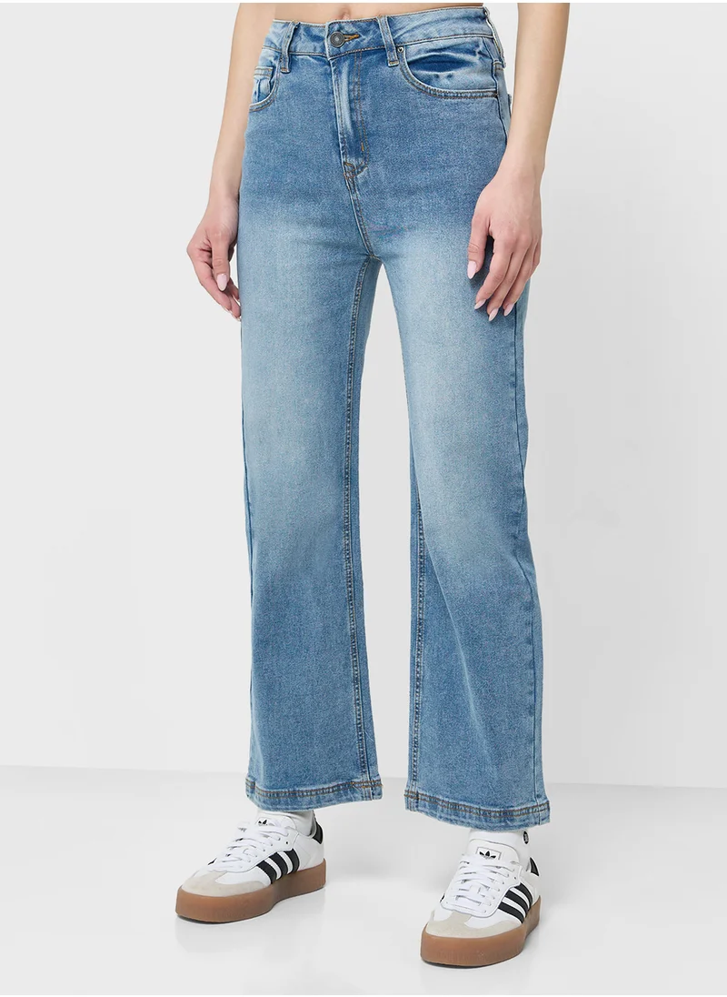 Ginger High Rise Mid Wash Jeans