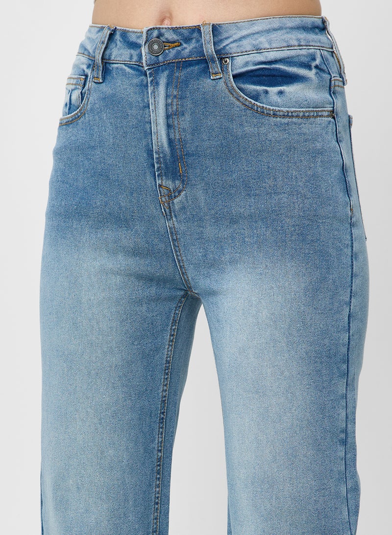 جينجر جينز بخصر مرتفع وغسلة متوسطة - Image 4