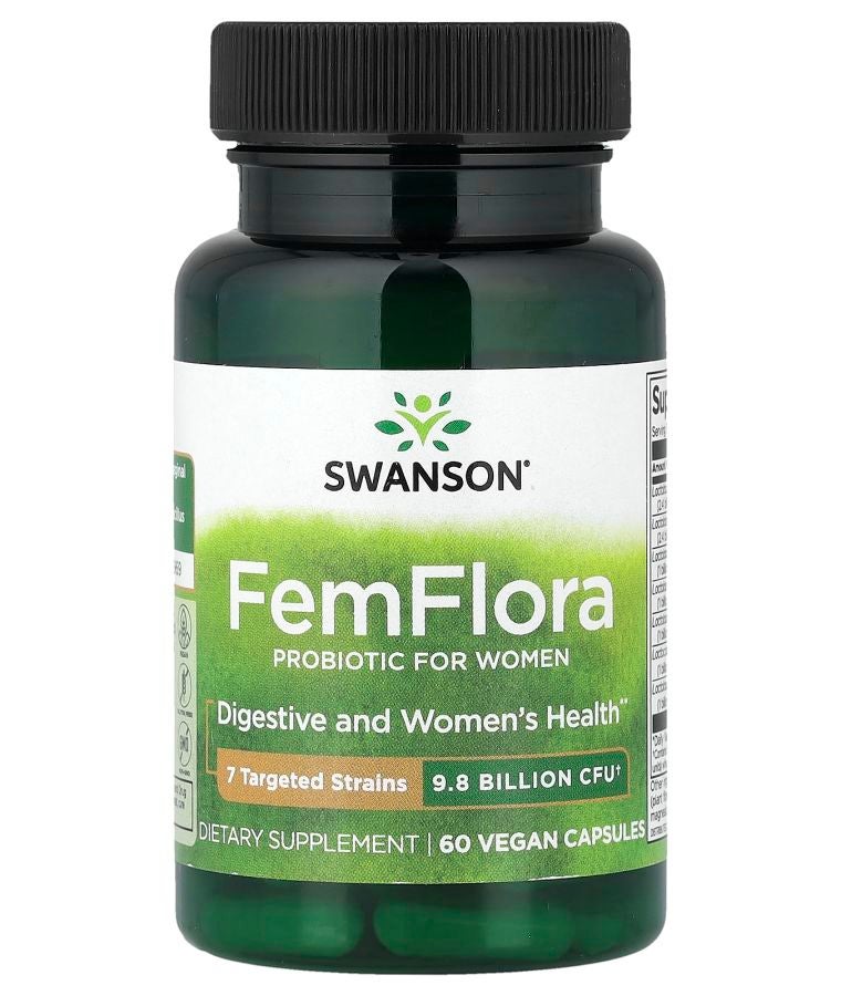 FemFlora Probiotic For Women 9.8 billion CFU 60 Vegan Capsules