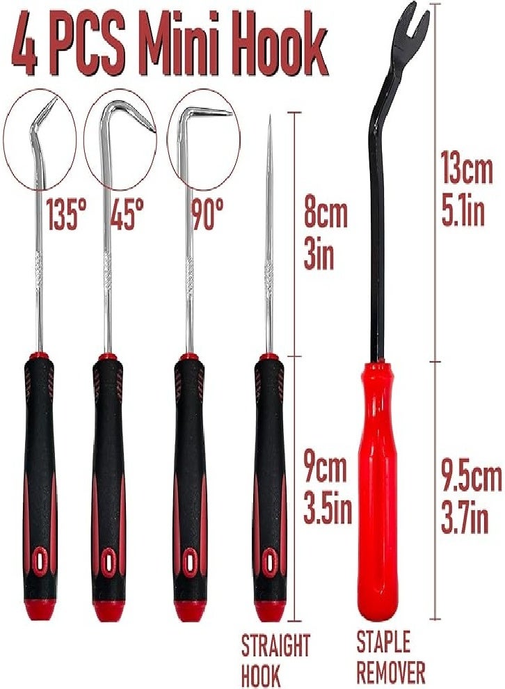 Generic 11-Piece Pick and Hook Set with Magnetic Retractable Tool Kit, Precision Scraper Hose Gasket Hand Pick-Up Tool for Automotive and Electronic Repair Tools  - Image 3