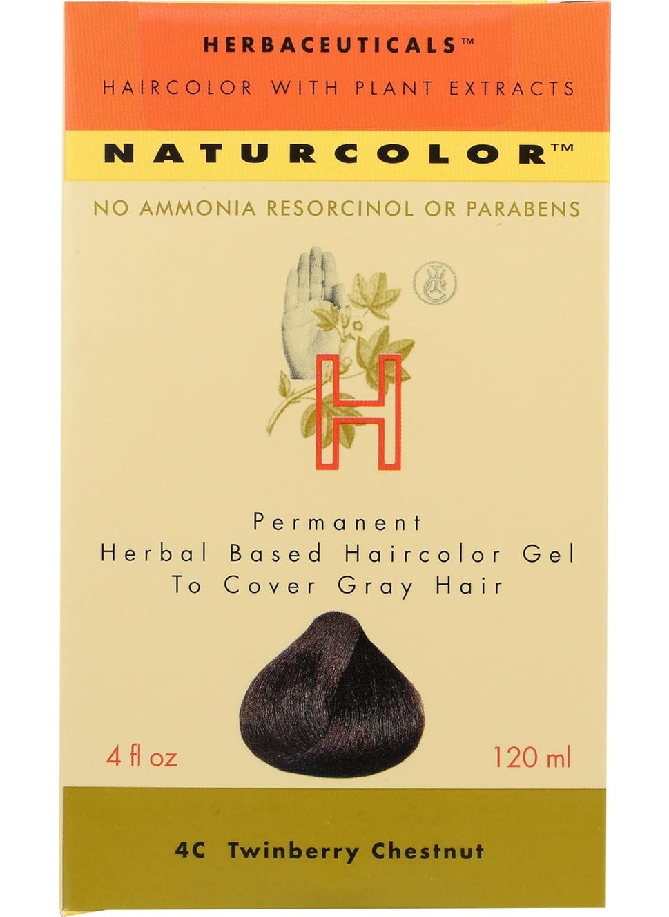 Naturcolor naturcolor Haircolor Hair Dye  Twinberry Chestnut 4 Ounce 4C 