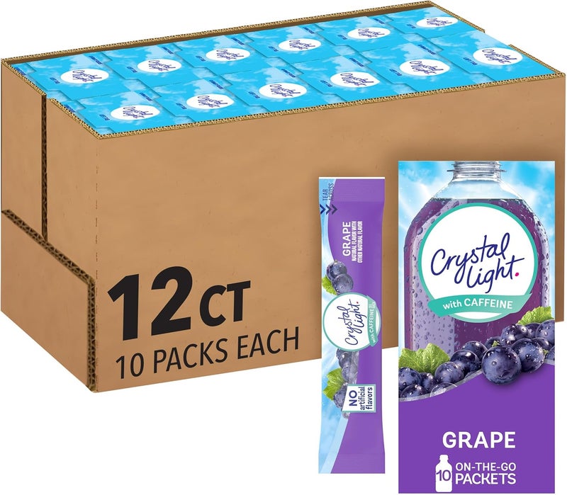 Crystal Light Sugar-Free Energy Grape Drink Mix - Image 1