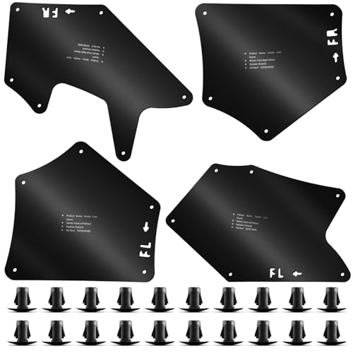 jiankun Toyota Tundra Fender Liner Splash Guard - Essential Wheel Well Liners for Tundra Sequoia 2007-2020, Top Toyota Tundra Accessories for Superior Protection(with 20 Clips), Black-D - Image 1