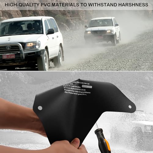 jiankun Toyota Tundra Fender Liner Splash Guard - Essential Wheel Well Liners for Tundra Sequoia 2007-2020, Top Toyota Tundra Accessories for Superior Protection(with 20 Clips), Black-D - Image 2