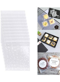 Y&D 300Pcs Clear Cello Cellophane Bags Self Adhesive Thank You Plastic for Bakery Candle Soap Cookie Candies Dessert Holiday New Year Party Favors  - Image 1