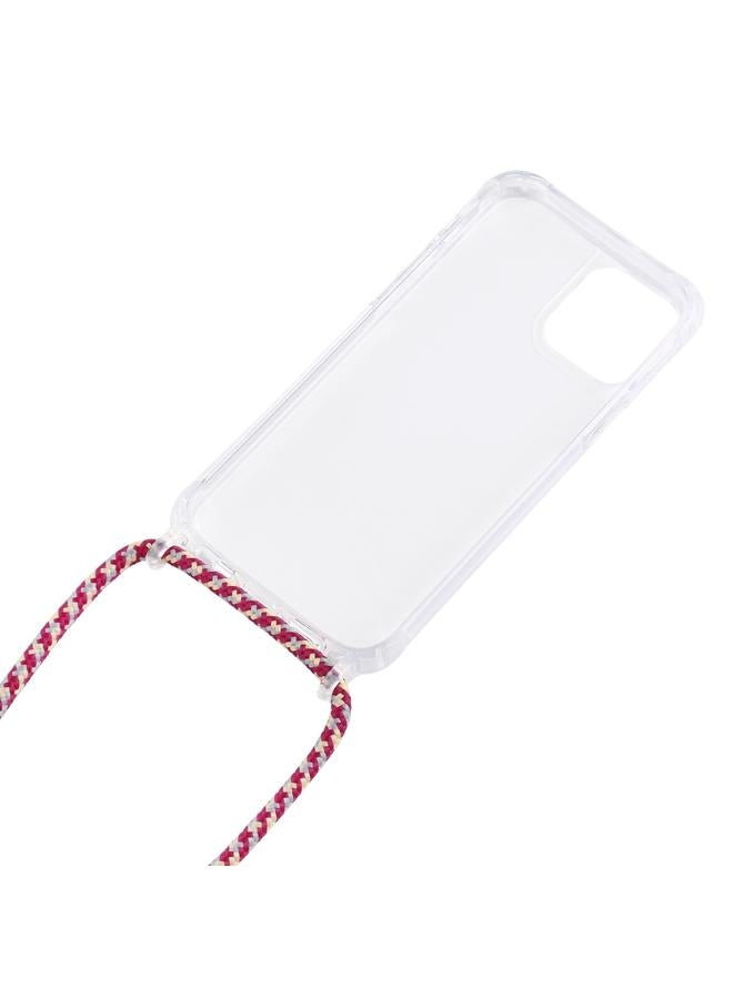 اس-توب جراب لهاتف iPhone 15 Pro مصنوع من مادة الأكريليك الشفافة ومضاد للصدمات مع حبل تعليق - Image 5