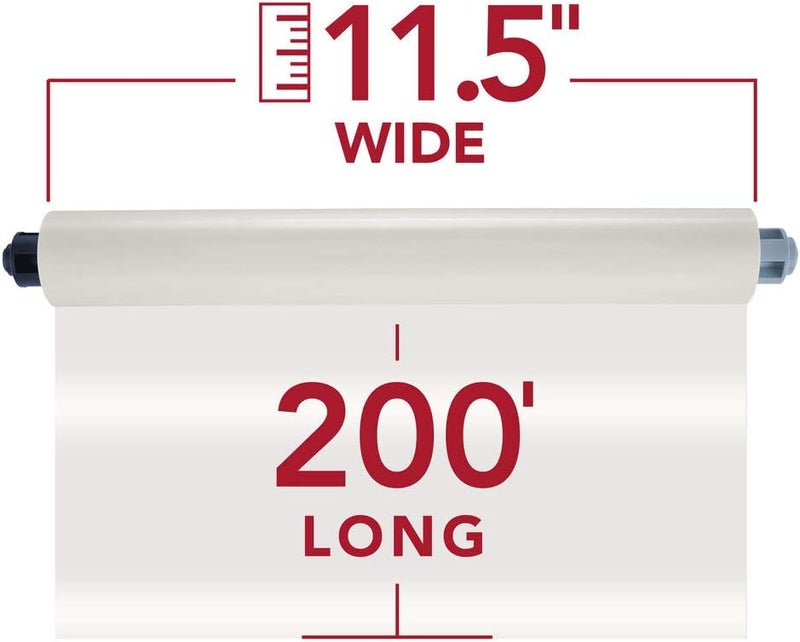 GBC EZ Load Blue End Cap Laminating Roll Film, Low Temp, Gloss, 11.5" x 200', 3 mil, 2 Rolls (3125362EZ) - Image 2