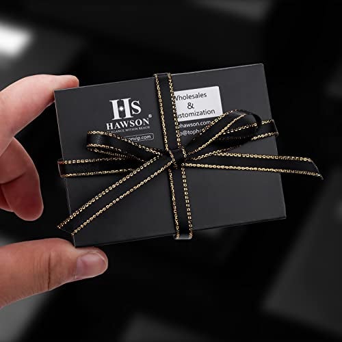 HAWSON Tie Tack for Men Tie Clip Pin With Black Stone Business - Image 5
